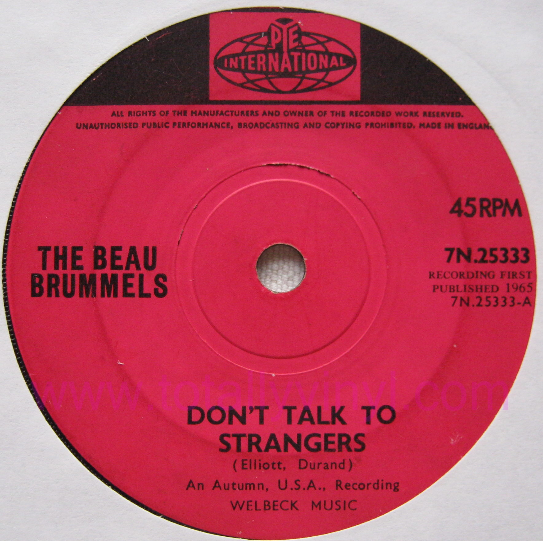 Beau Brummels Don T Talk To Strangers