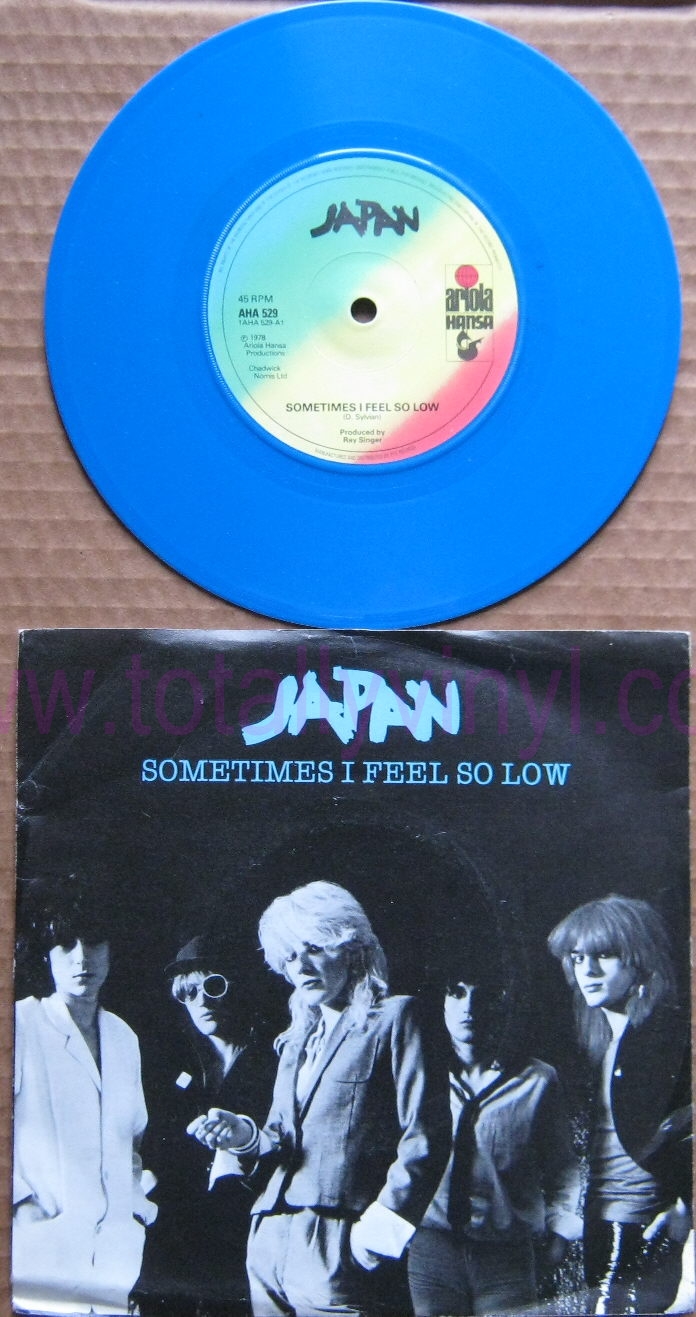 Totally Vinyl Records Japan Sometimes I Feel So Low 7 Inch Coloured Vinyl Picture Cover Vinyl