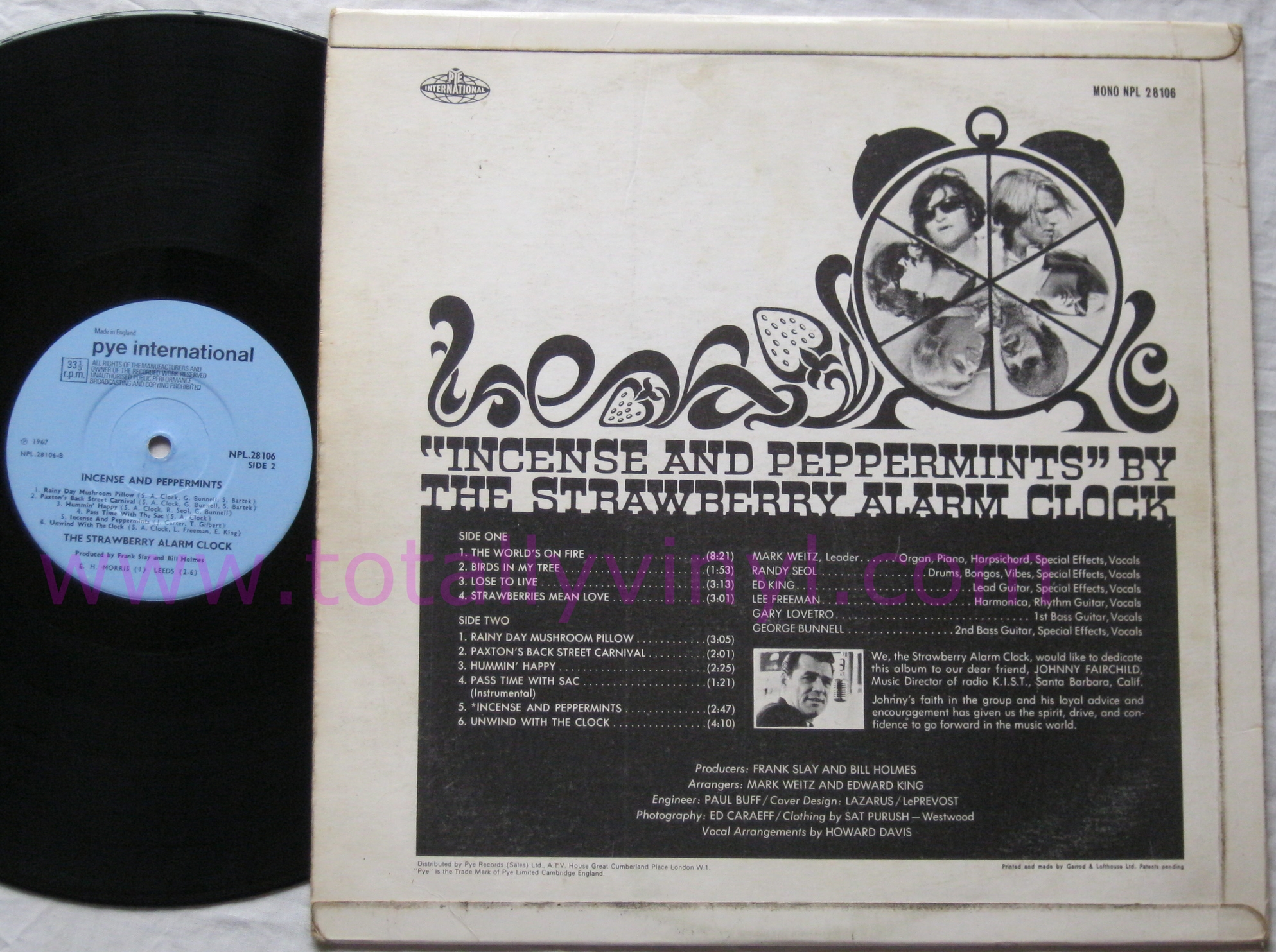 Totally Vinyl Records Strawberry Alarm Clock, The Incense and