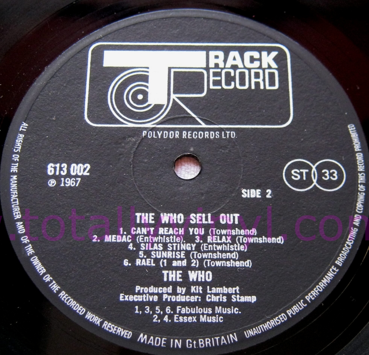 Totally Vinyl Records Who The The Who Sell Out With Rare Poster And Sticker Lp Poster Sticker 