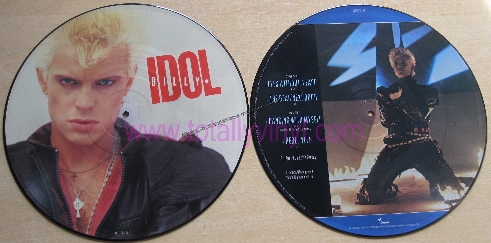 Totally Vinyl Records Idol, Billy Eyes without a face 12 Inch