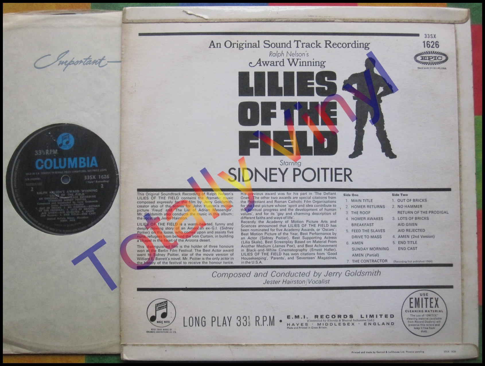 Totally Vinyl Records Goldsmith, Jerry Lilies Of The Field