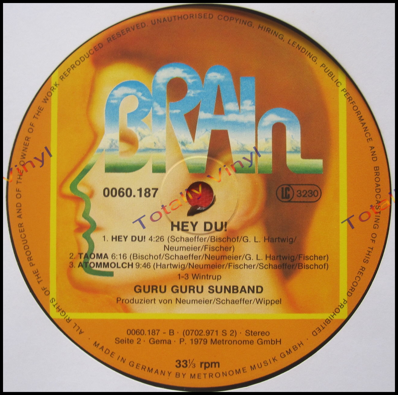 Totally Vinyl Records || Guru Guru Sunband - Hey du LP