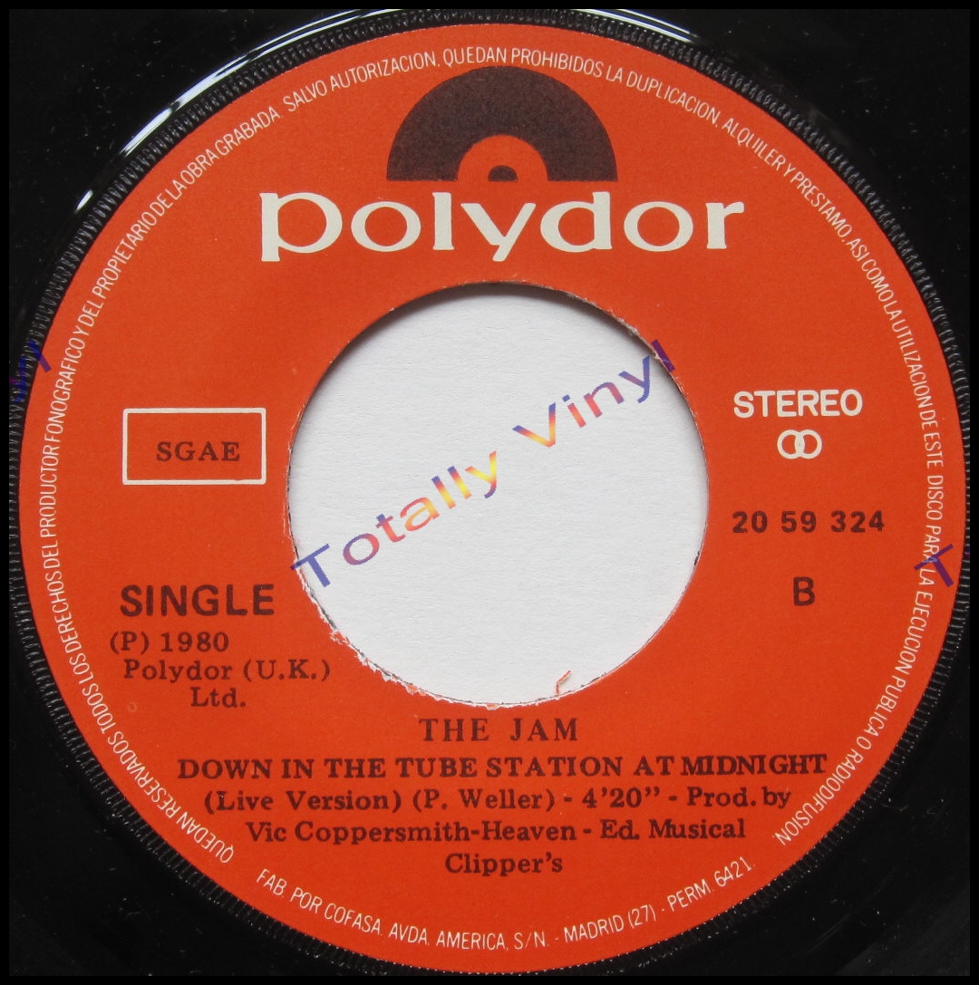 Totally Vinyl Records Jam, The That's entertainment / Down in the