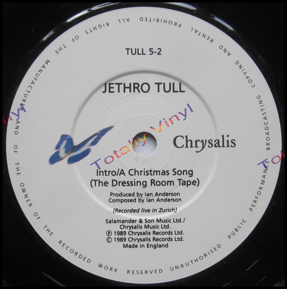Totally Vinyl Records Jethro Tull Another christmas song / Intro/A