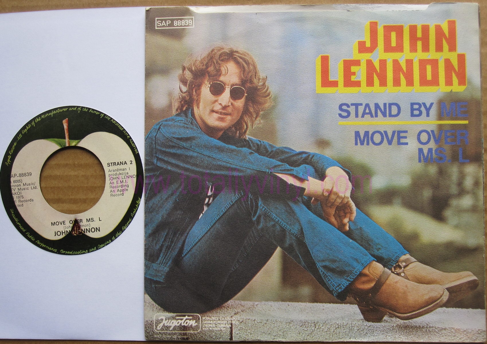 Totally Vinyl Records Lennon, John Stand by me 7 Inch Picture Cover