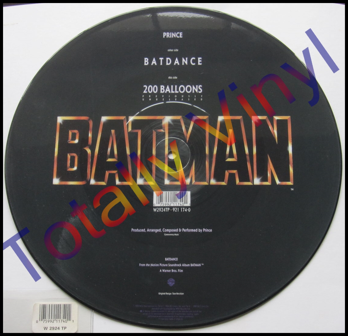 Totally Vinyl Records Prince Batdance 12 Inch Picture Disc Vinyl