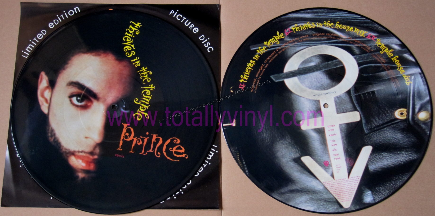 Prince - Thieves in the temple (remix) - Warner Bros - 12 Inch Picture ...