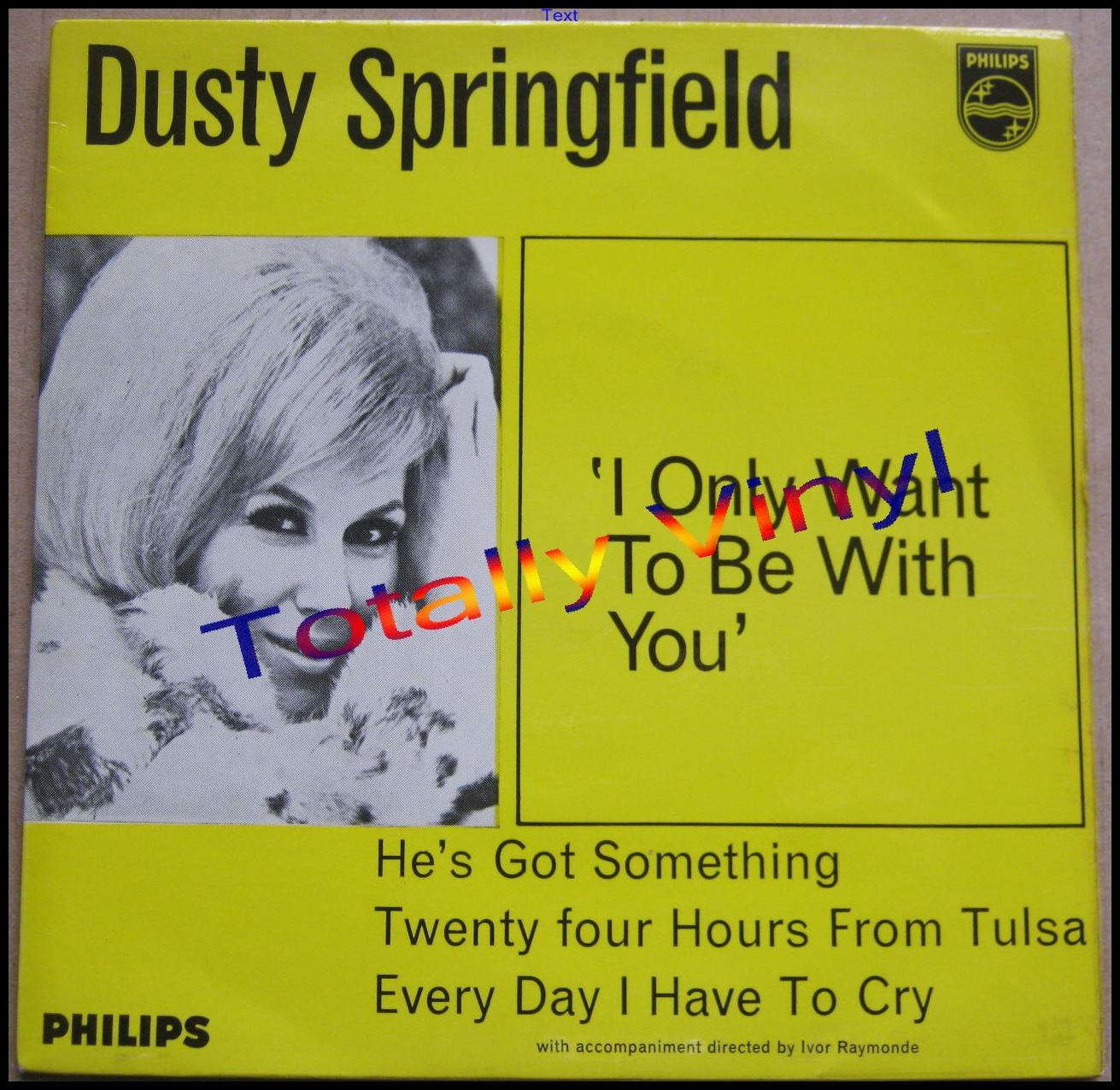 Totally vinyl records springfield dusty i only want to be with