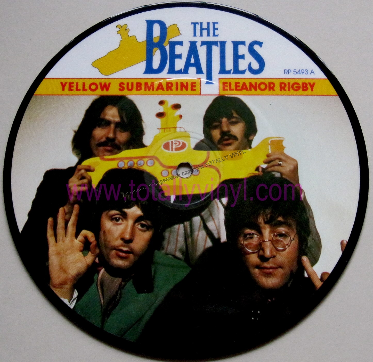 Totally Vinyl Records Beatles, The Yellow Submarine 7 Inch Picture