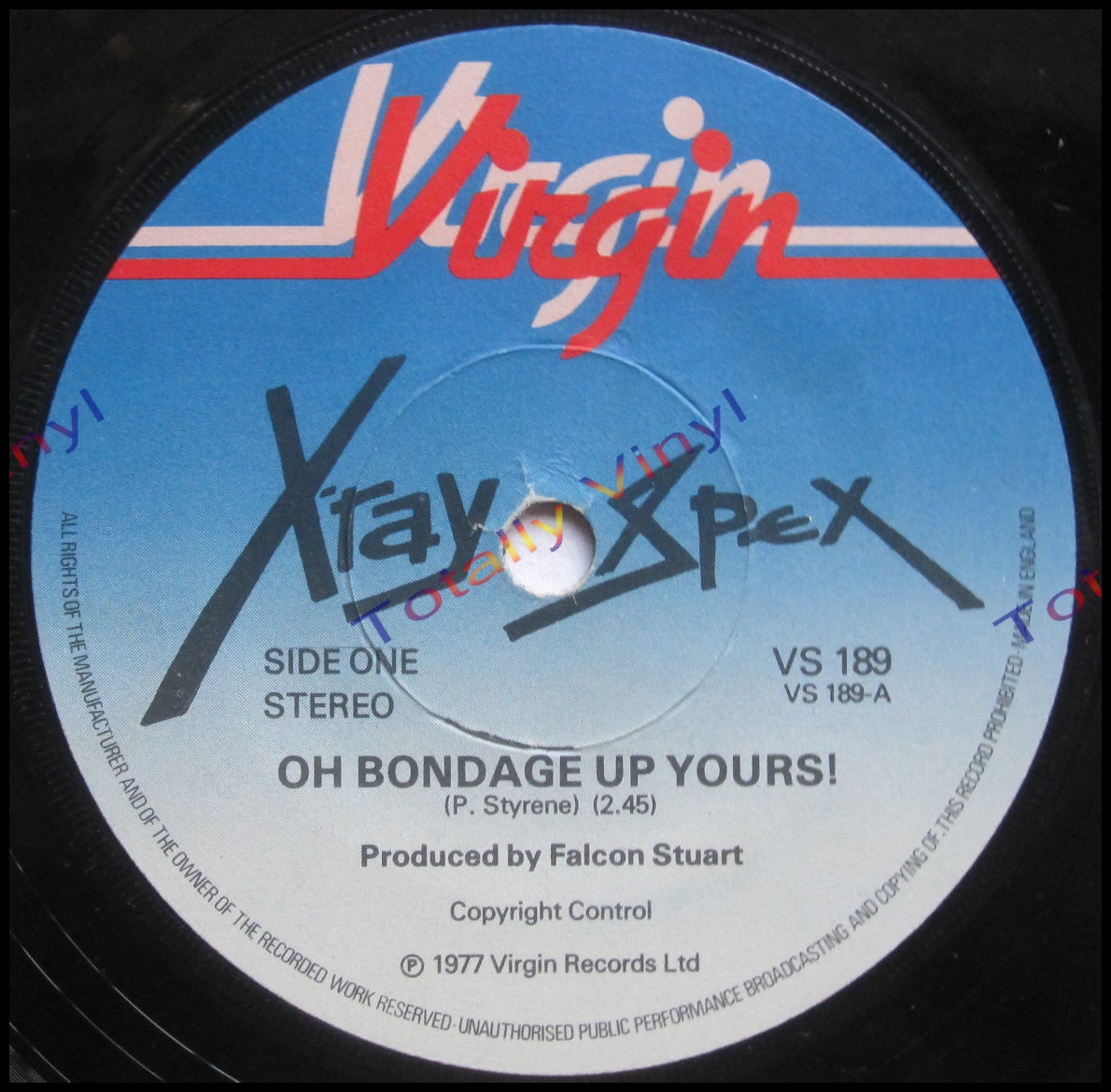 Totally Vinyl Records || X-Ray Spex - Oh Bondage Up Yours / I Am A ...