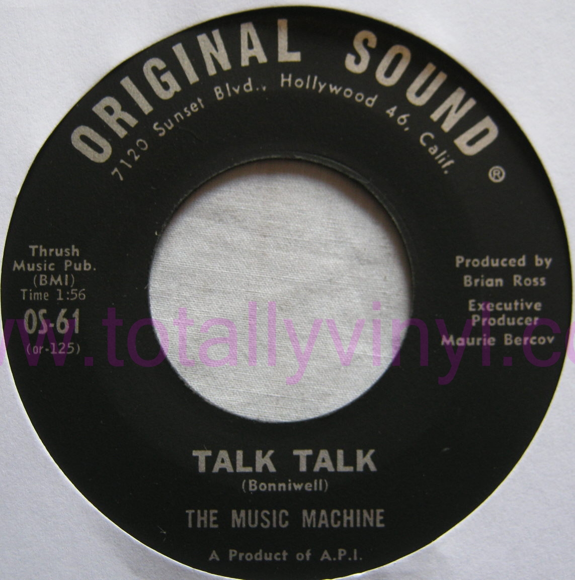 Totally Vinyl Records || Music Machine, The - Talk talk 7 inch Picture ...