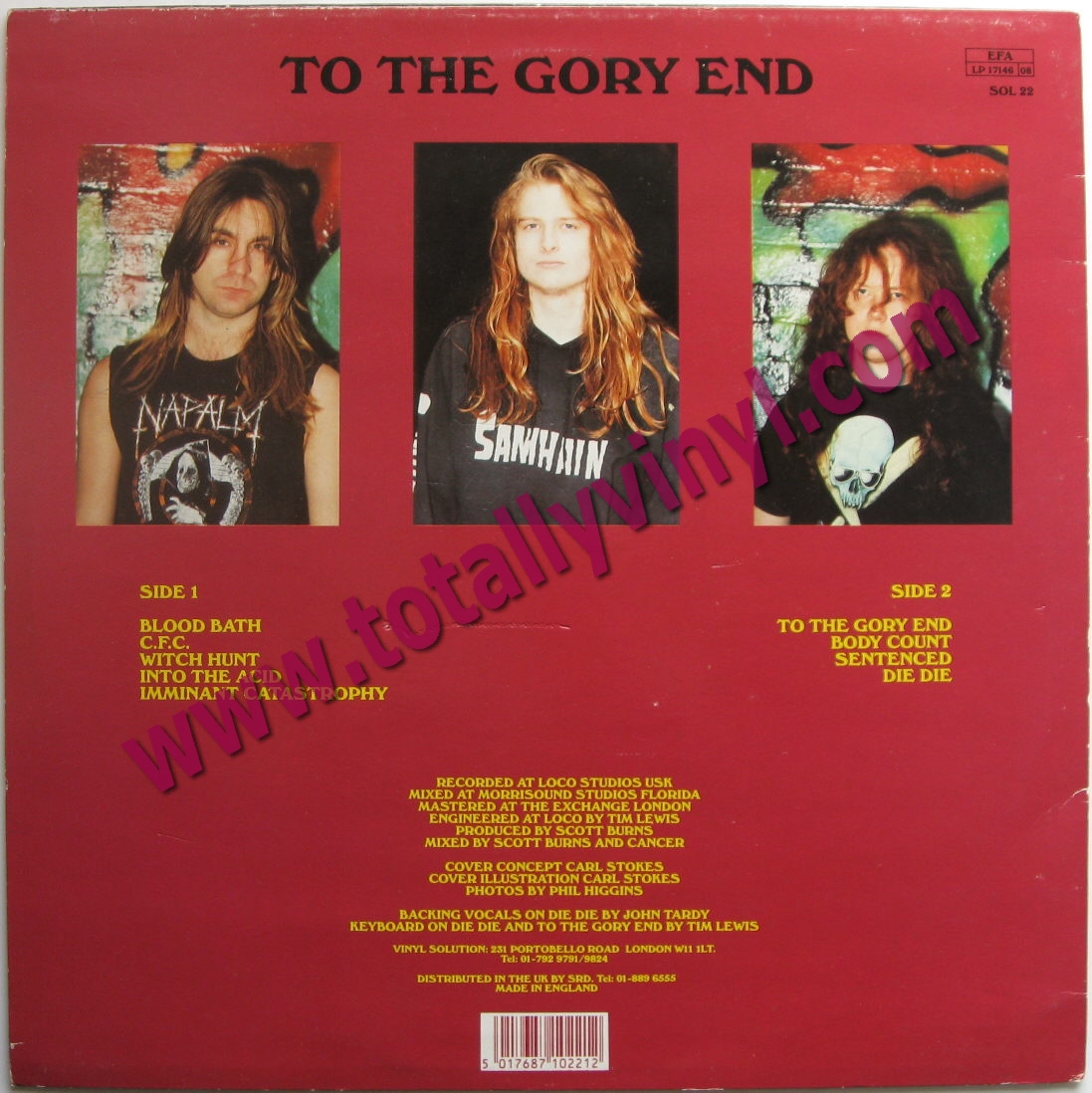 Totally Vinyl Records || Cancer - To the gory end LP