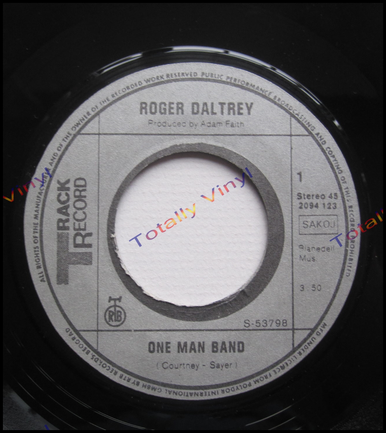 Totally Vinyl Records Daltrey, Roger One man band / The story so