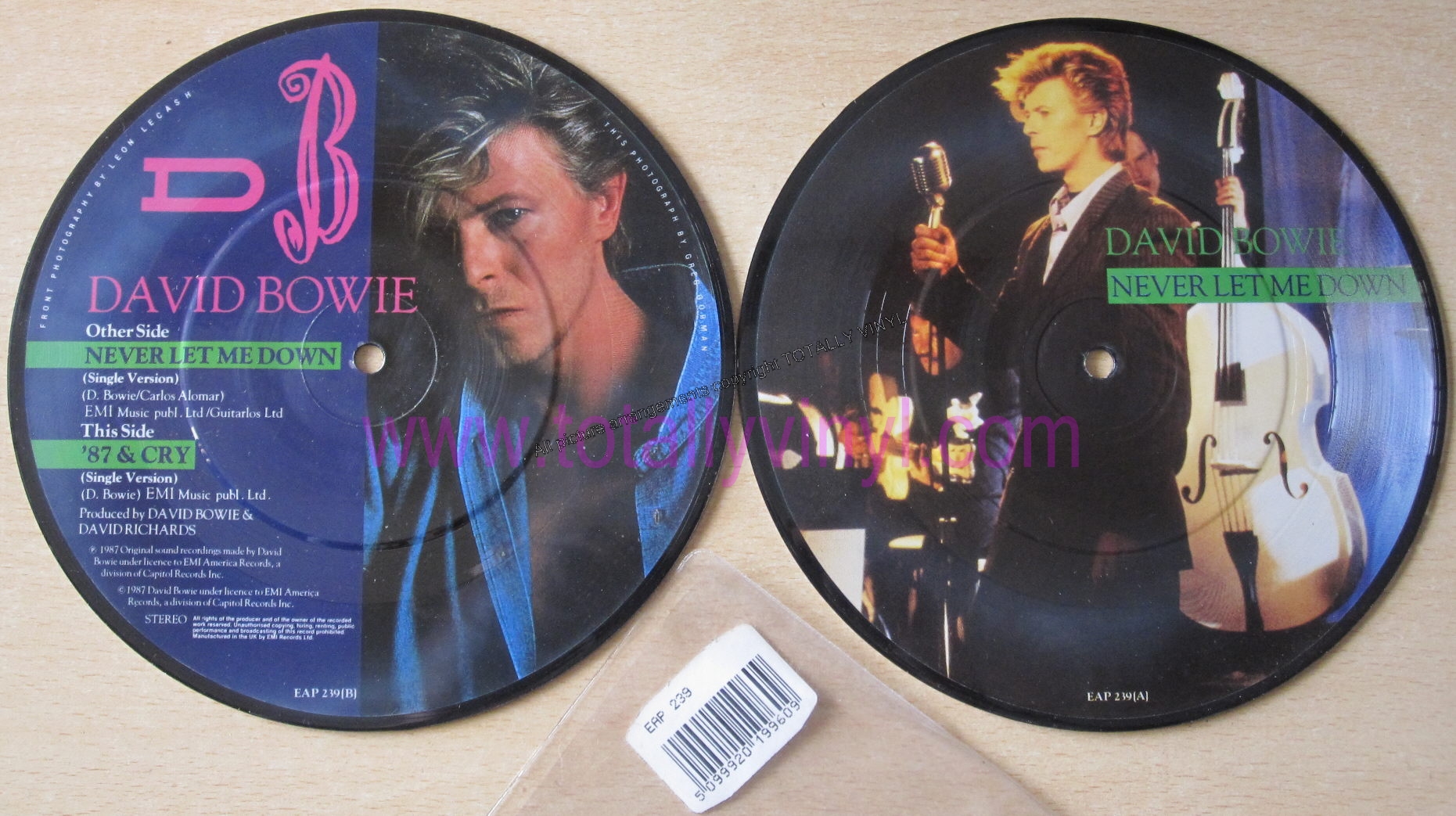 Totally Vinyl Records || Bowie, David - Never let me down 7 inch ...