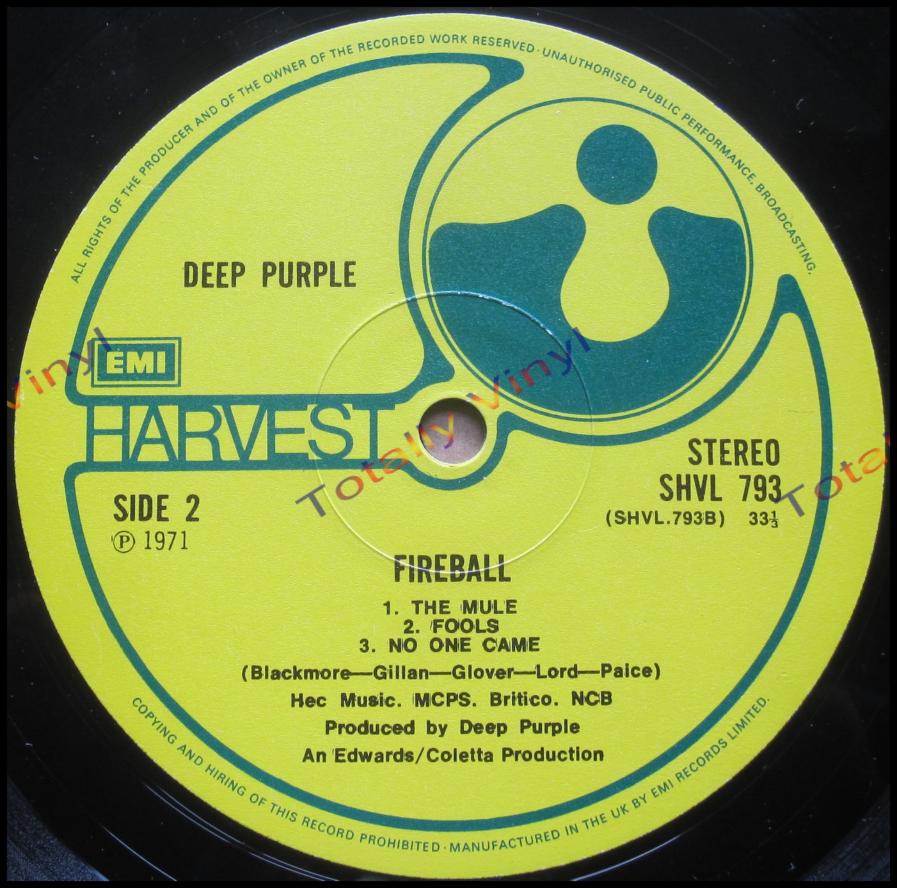 Totally Vinyl Records || Deep Purple - Fireball LP Special Cover