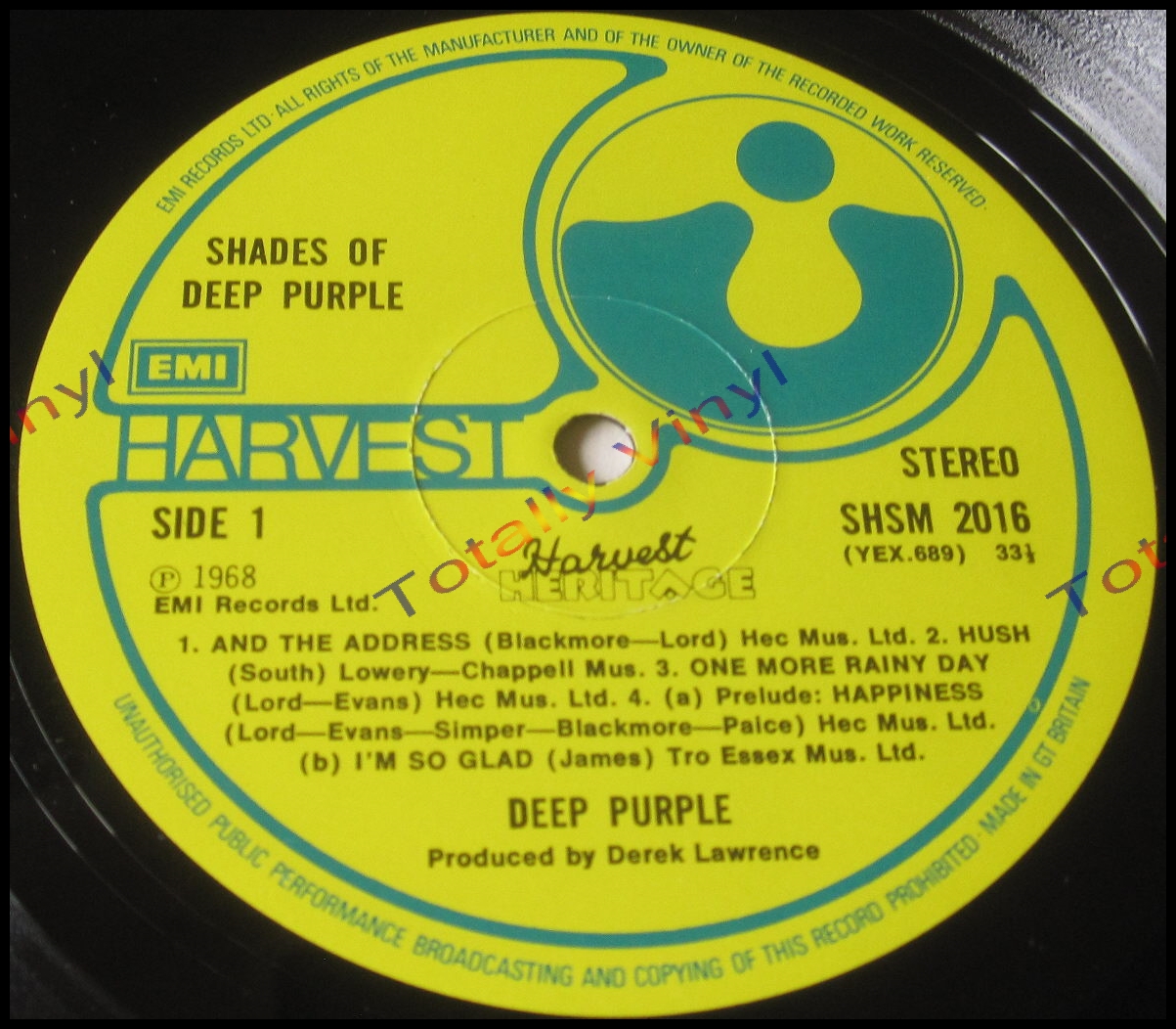 Totally Vinyl Records || Deep Purple - Shades of Deep Purple LP
