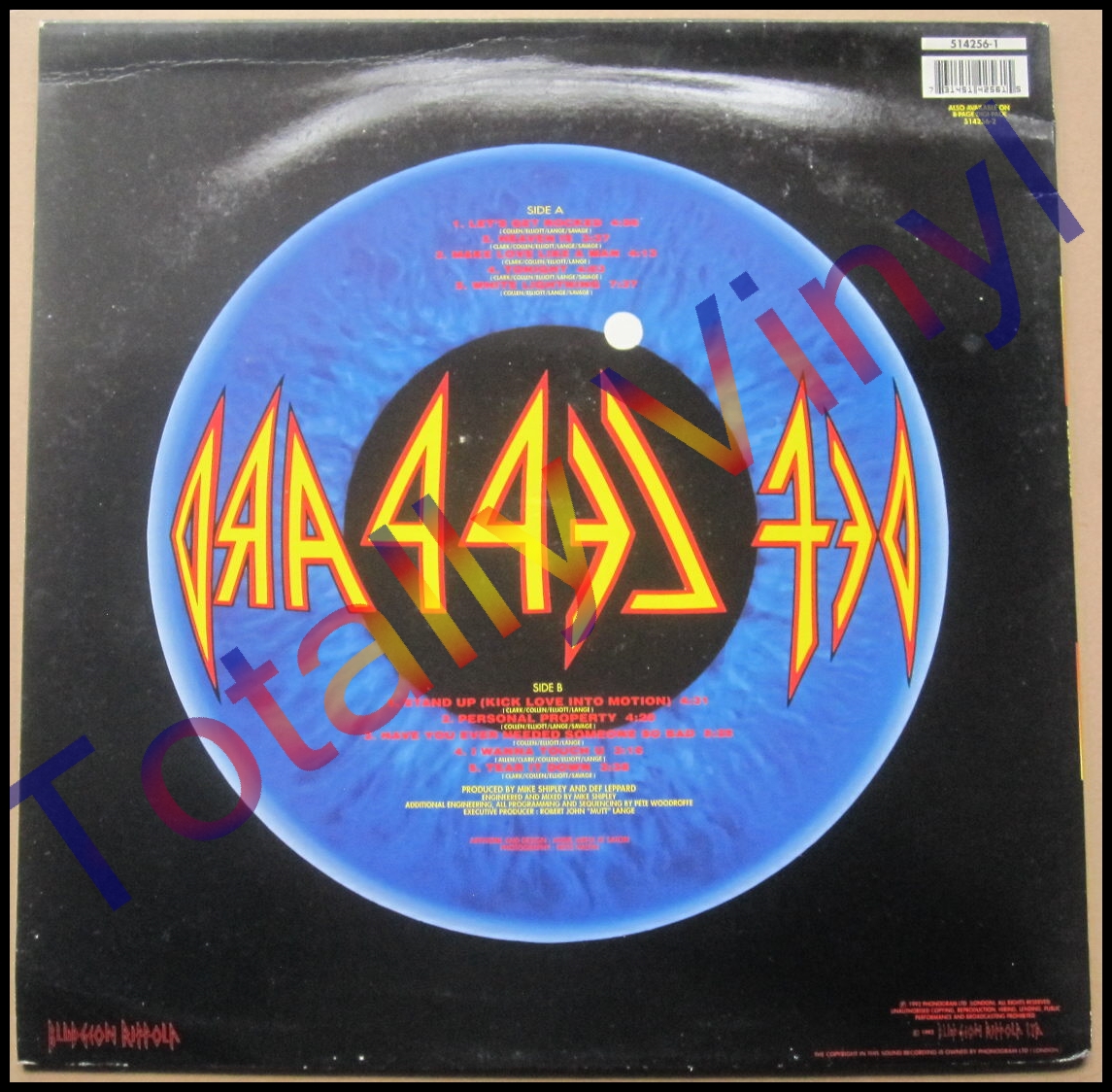 Totally Vinyl Records || Def Leppard - Adrenalize LP Numbered Picture Disc