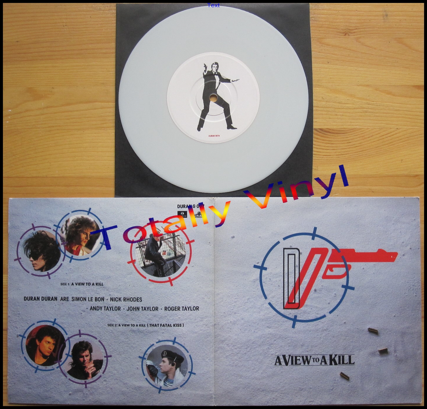 Totally Vinyl Records Duran Duran A View To A Kill From The Film A View To A Kill A View To A Kill That Fatal Kiss 7 Inch Coloured Vinyl Special Cover