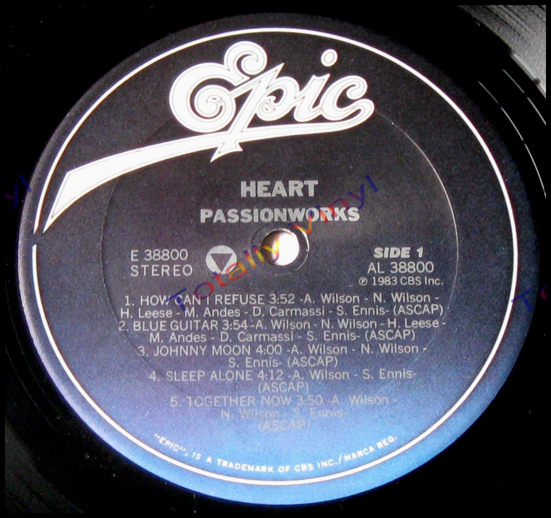 Totally Vinyl Records Heart Passionworks Lp