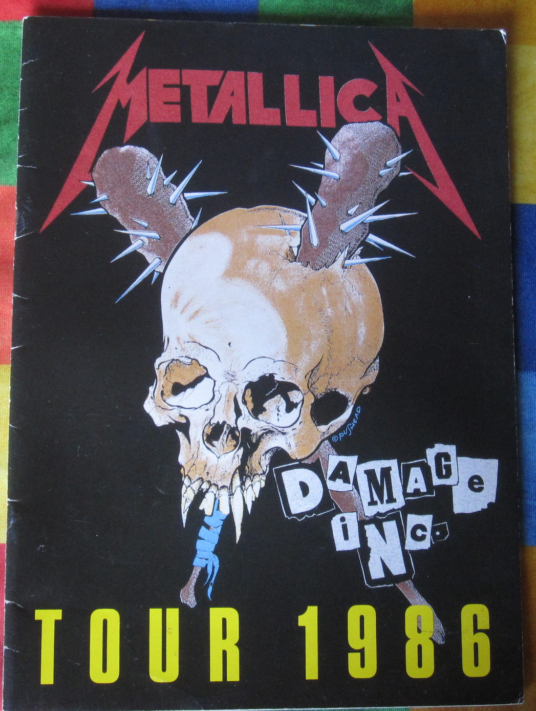 Totally Vinyl Records || Metallica - Damage Inc Tour 1986 Memorabilia ...
