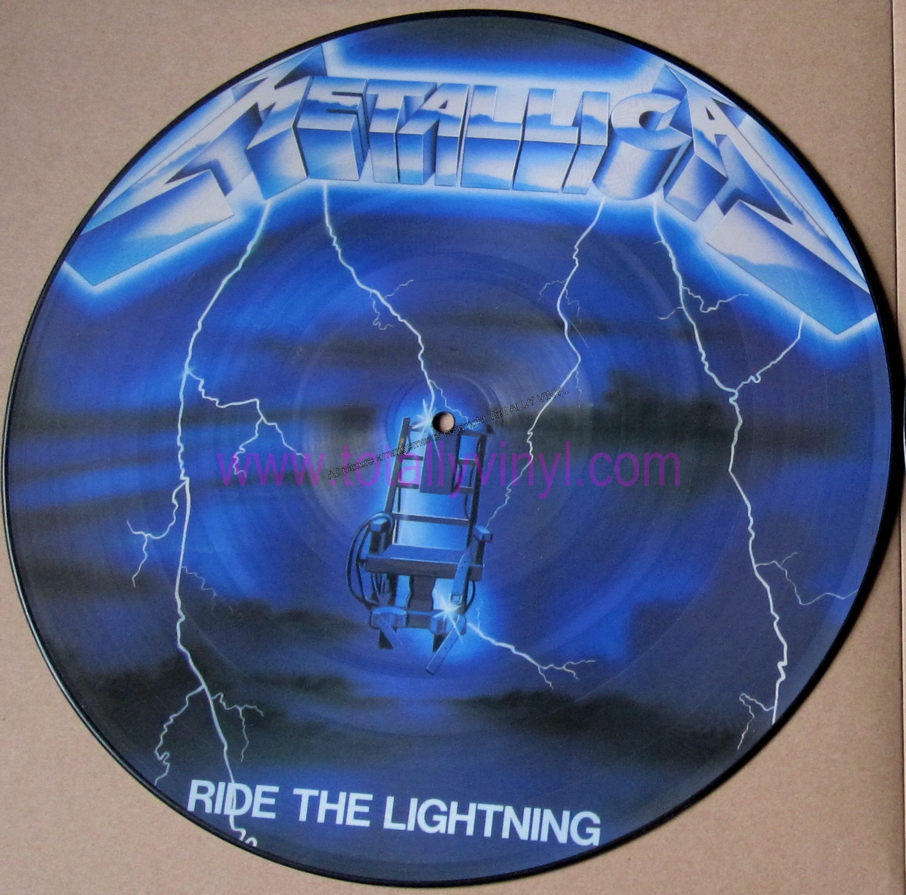 Totally Vinyl Records Metallica Ride the lightning LP Picture Disc Vinyl
