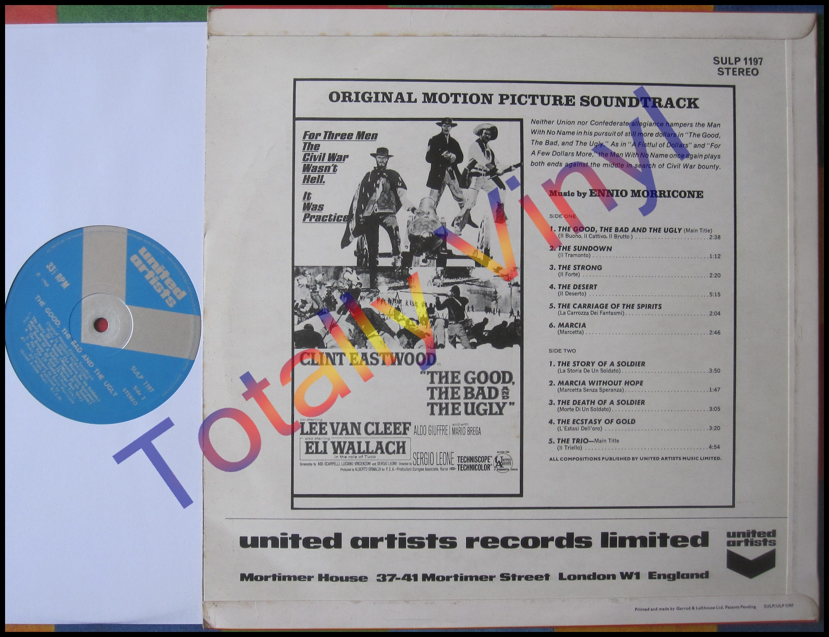Totally Vinyl Records || Morricone, Ennio - The good the bad and the ...