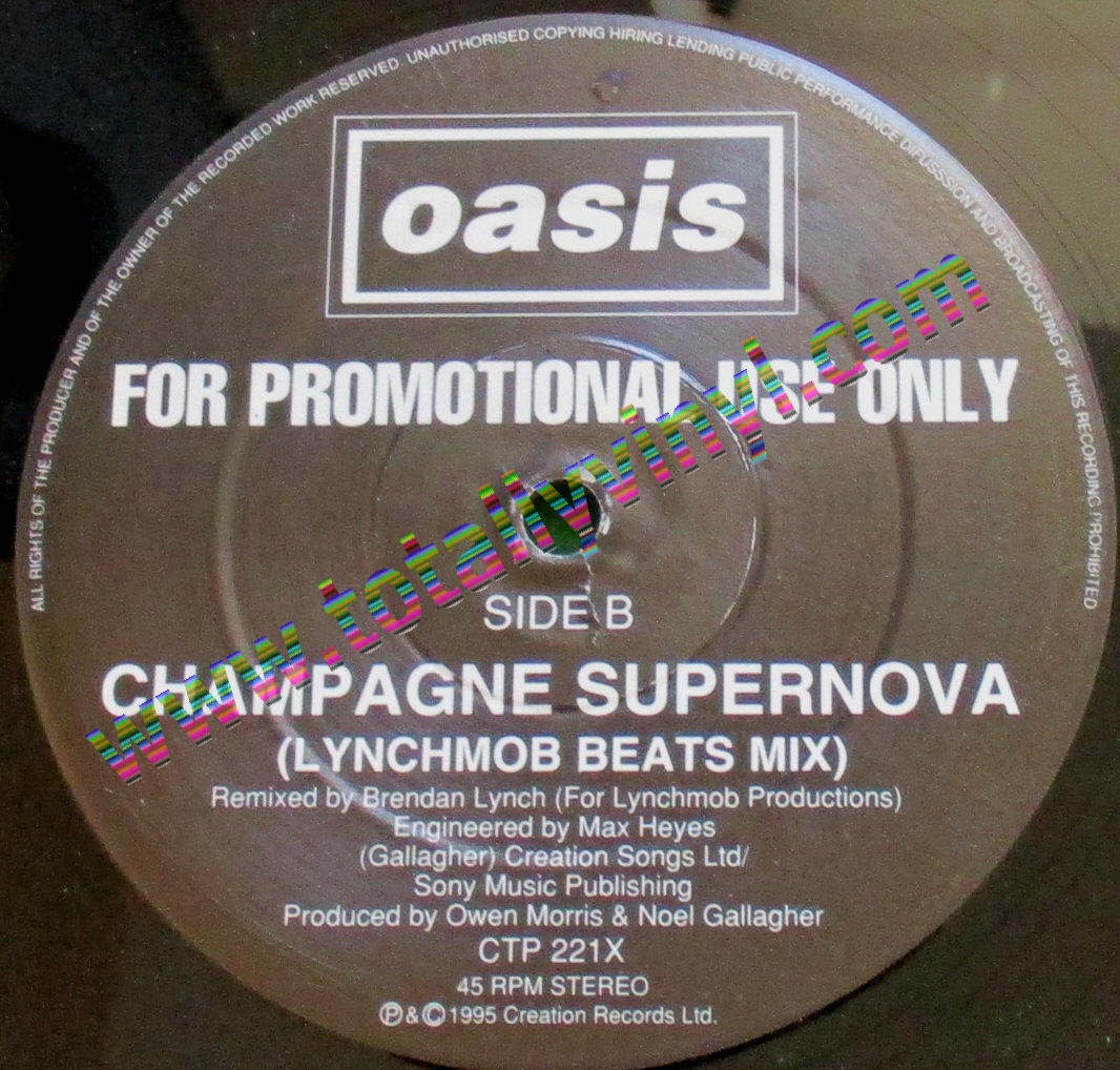 Totally Vinyl Records || Oasis - Cum on feel the noize / Chanpagne