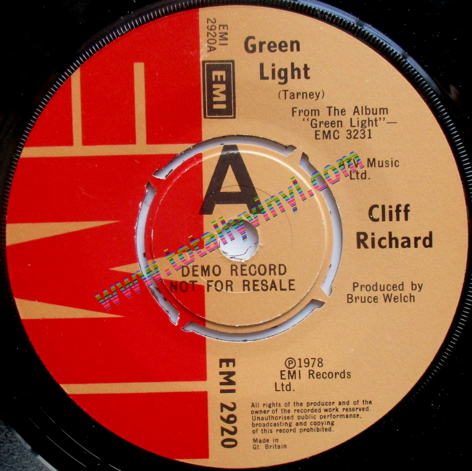 Totally Vinyl Records  Richard Cliff Green  light  