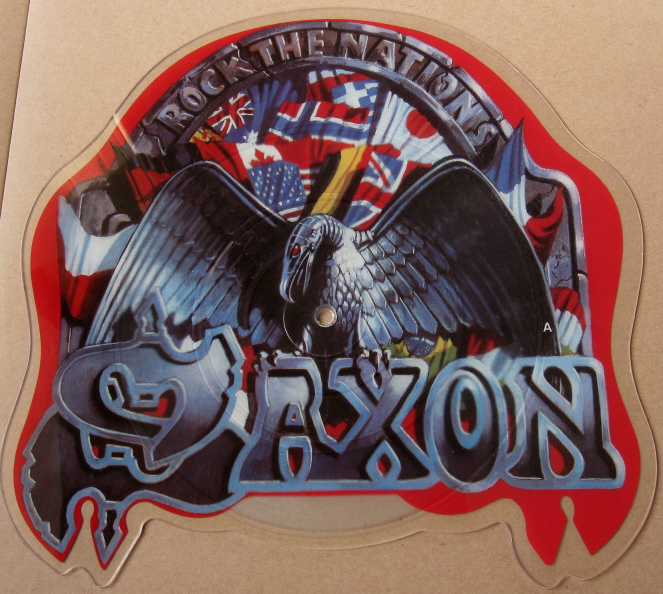 Totally Vinyl Records Saxon Rock  the nations 7 inch 