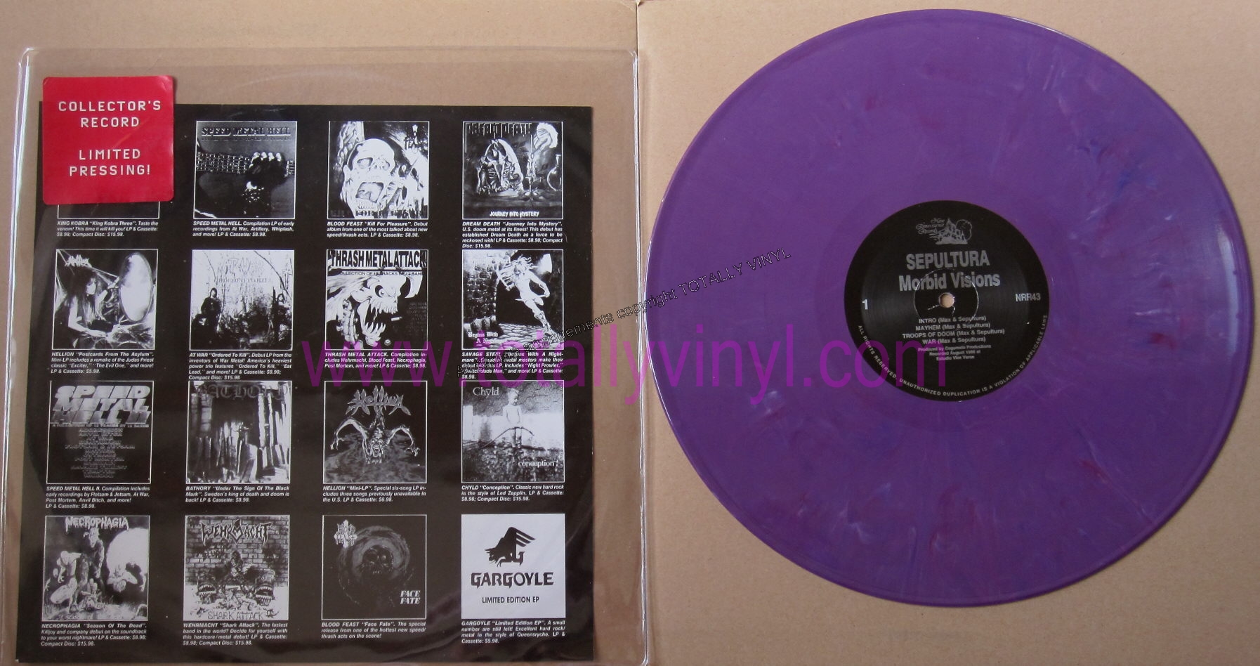 Totally Vinyl Records || Sepultura - Morbid visions Coloured Vinyl LP