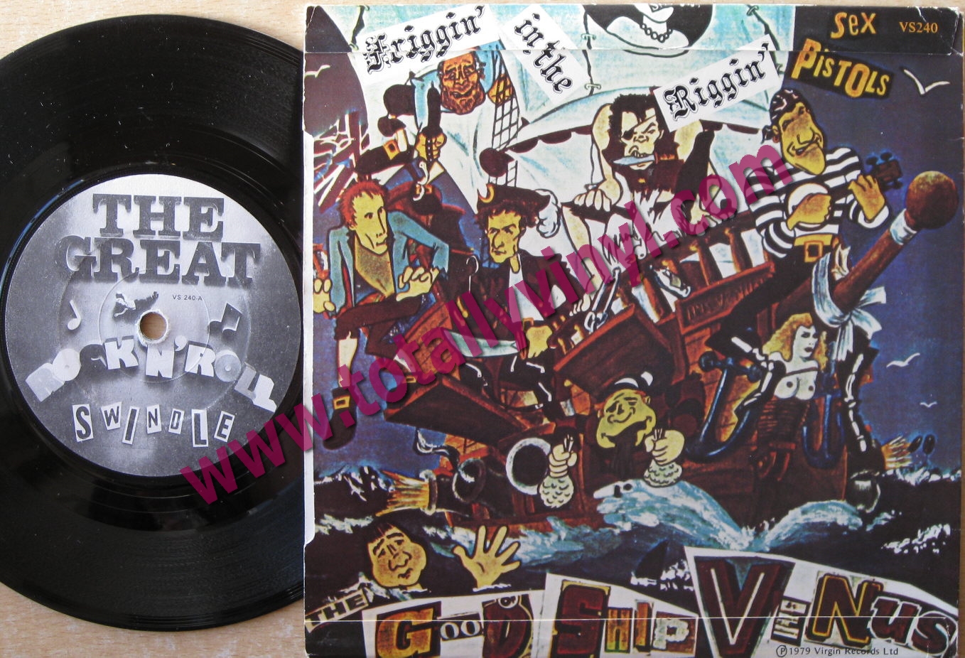 Totally Vinyl Records || Sex Pistols - Something else / Friggin in the  riggin 7 inch Picture Cover