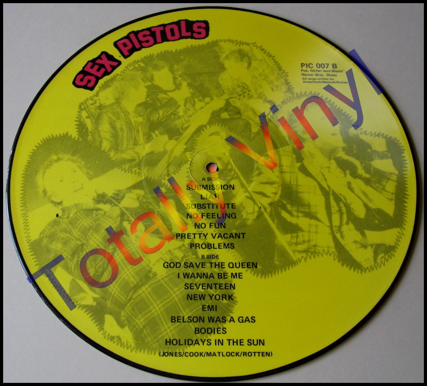 Totally Vinyl Records Sex Pistols Limited Edition Lp Picture Disc 5276