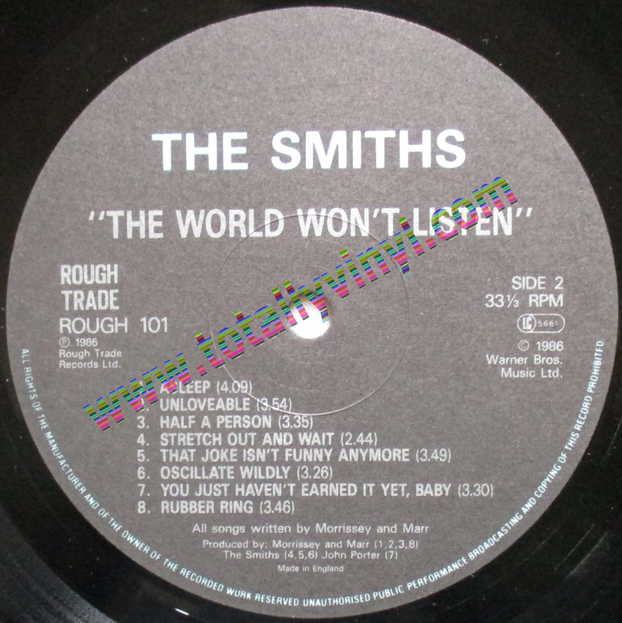 Totally Vinyl Records Smiths The The World Won T Listen Lp
