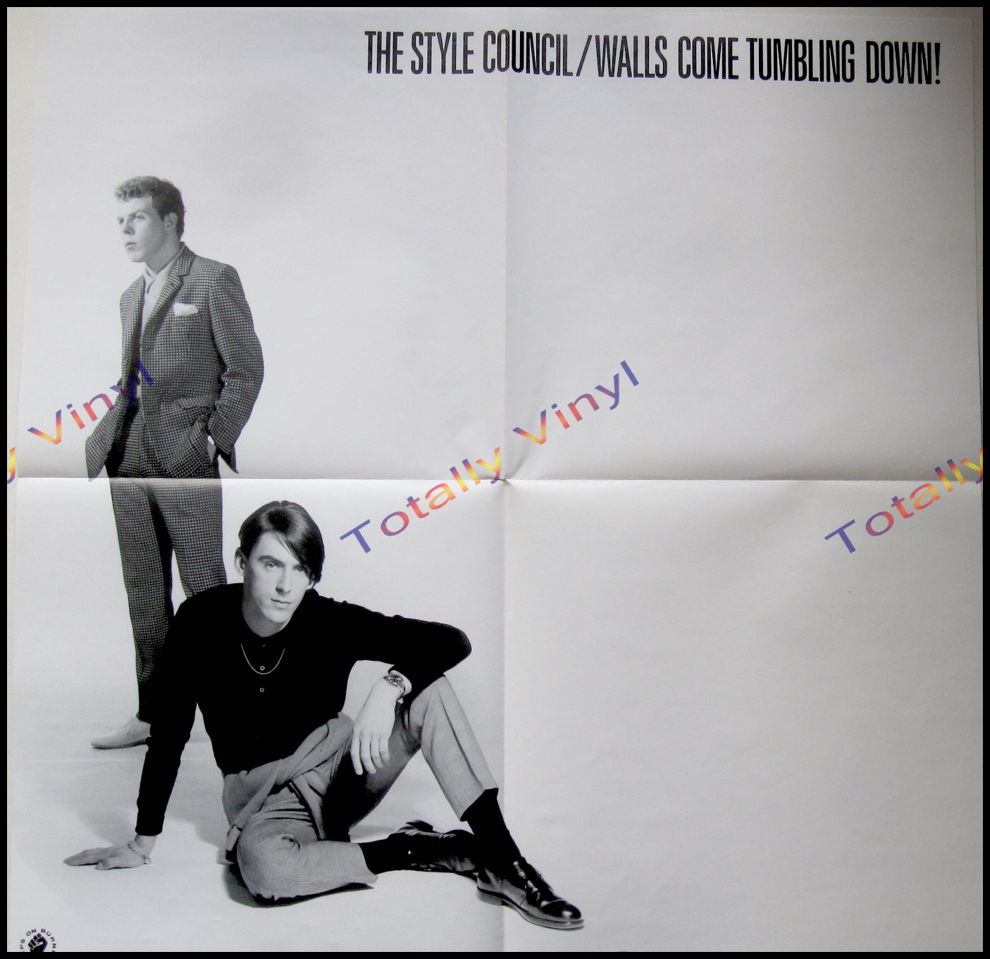 Totally Vinyl Records || Style The - Walls come tumbling down / Spin drifting / The whole point III* / Blood (* by The Council Folk Club) 12 Picture Cover Poster