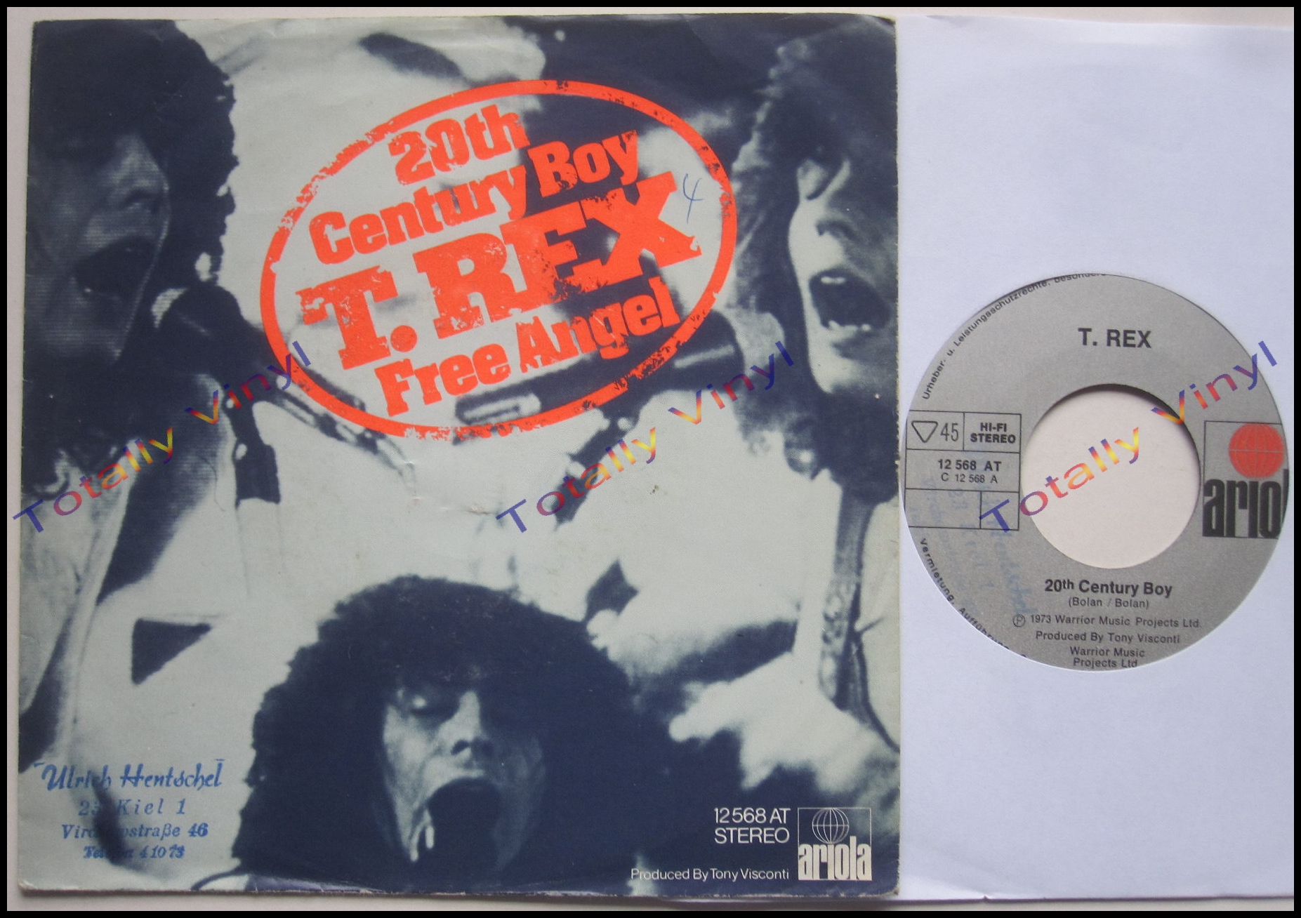 Totally Vinyl Records T Rex th Century Boy Free Angel 7 Inch Picture Cover Totally Vinyl Records T Rex th Century Boy Free Angel 7 Inch Picture Cover