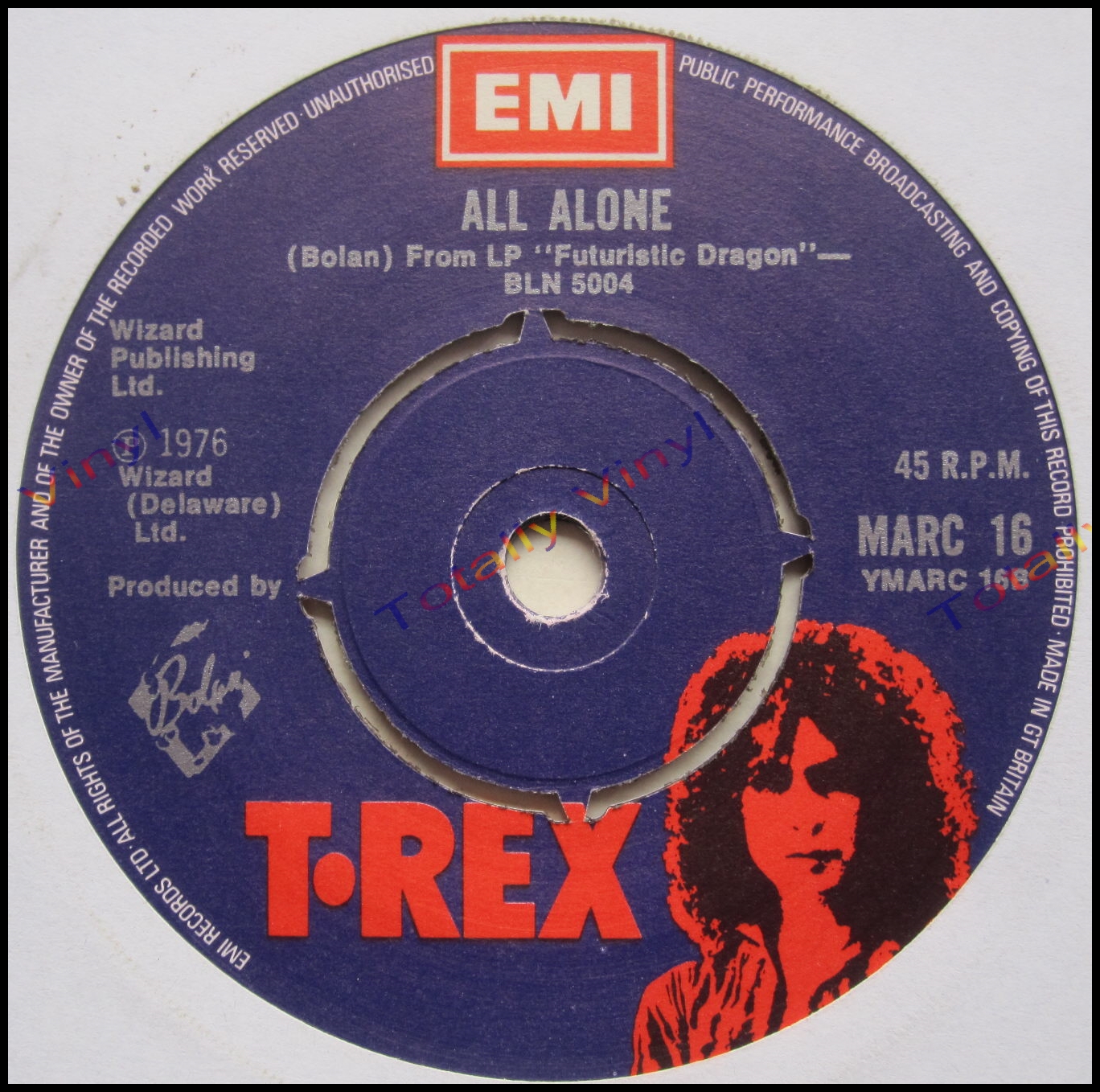 Totally Vinyl Records || T.Rex - The soul of my suit / All alone 7 inch