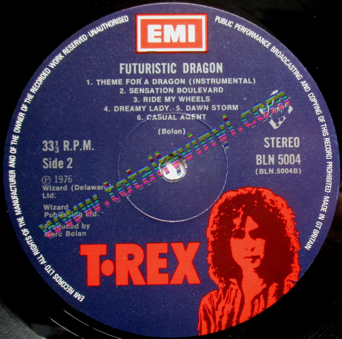 Totally Vinyl Records T Rex Futuristic Dragon Lp