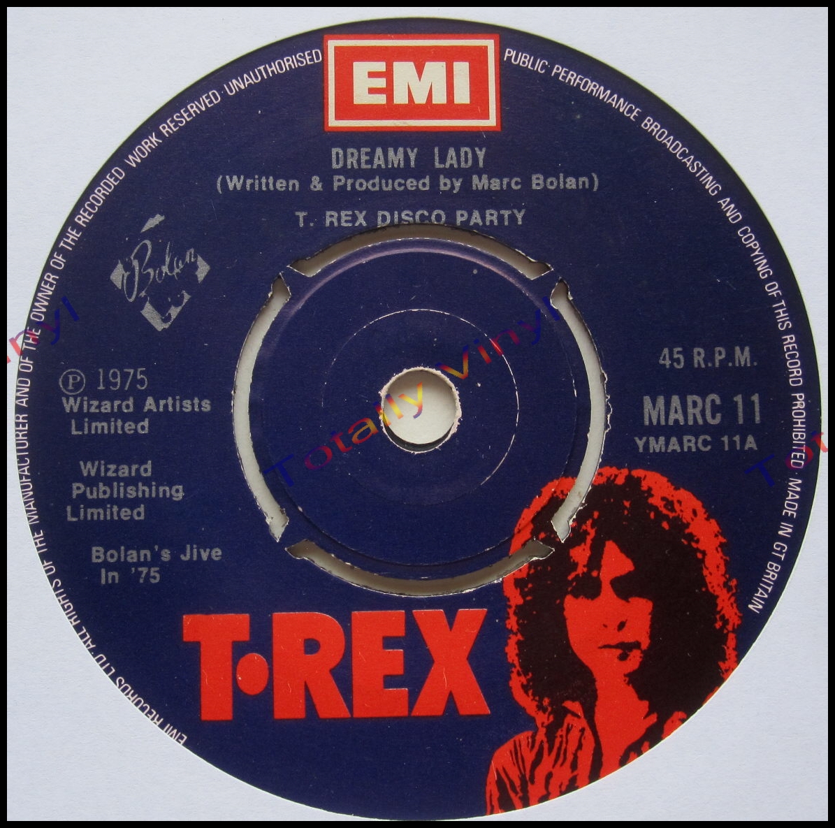 Totally Vinyl Records || T.Rex (T.Rex Disco Party) - Dreamy lady / Do ...