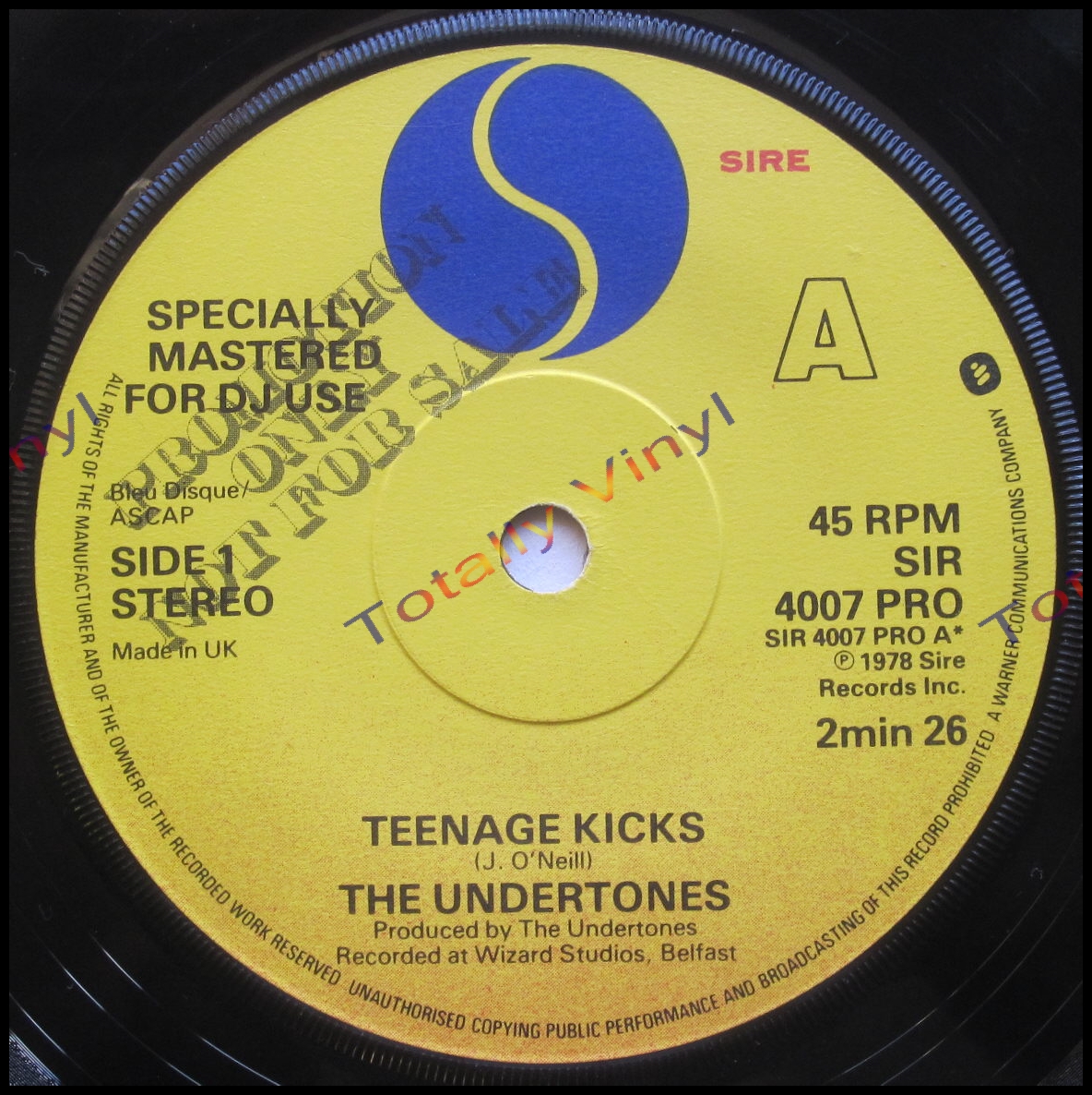 Totally Vinyl Records || Undertones, The - Teenage kicks (specially ...