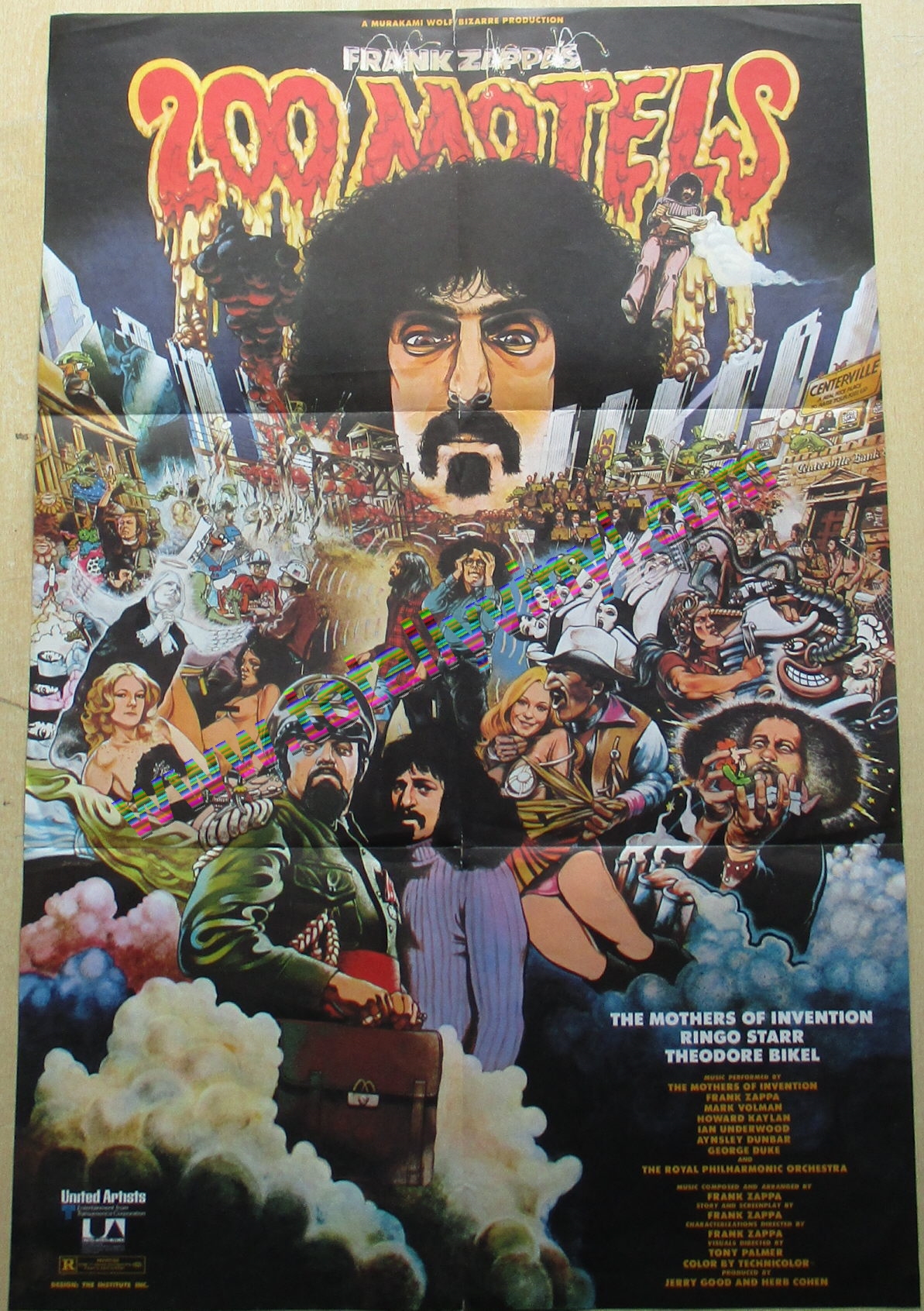 Frank Zappa-200 Motels☆仏Orig.2LP/ポスター&ブックレット付属-